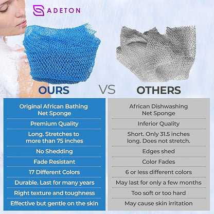 Adeton african net sponge, exfoliating