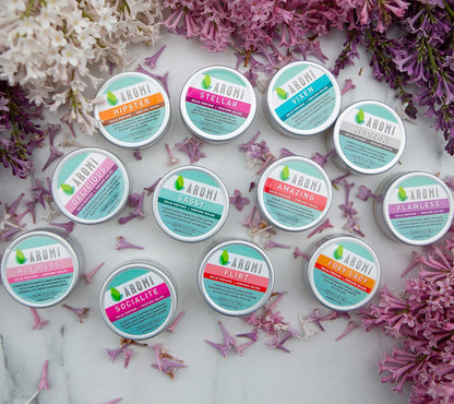 Aromi Socialite Solid Perfume | Sweet, Floral Fragrance, Freesia, Vanilla, Jasmine Scent, Vegan, Cruelty-free, Wax Scent, Travel, Women’s Gift, Handmade (Socialite)