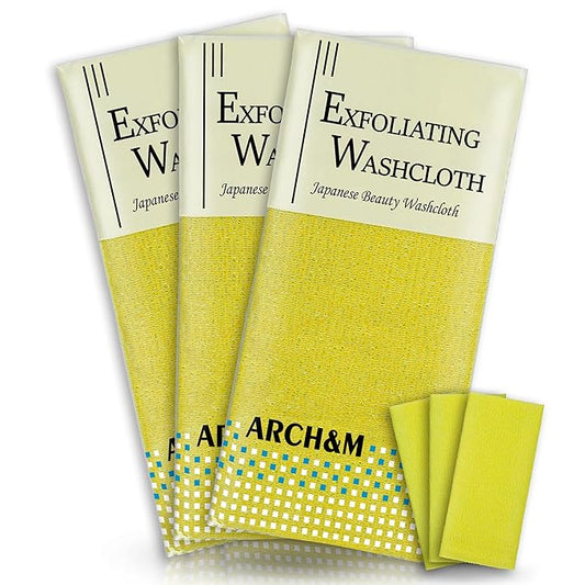 Arch&m exfoliating washcloth exfoliating body