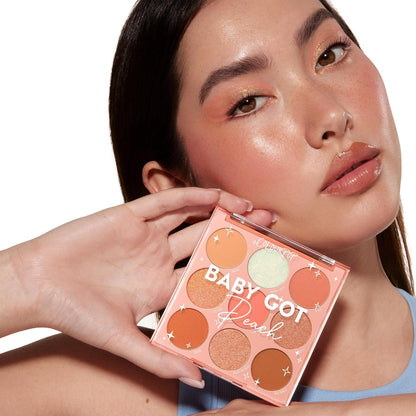 ColourPop Baby Got Peach Eyeshadow Palette - Orange & Coral Shadows with Metallic, Matte and Glitter Finishes - High-Pigment Eye Makeup with a Long-Wearing Formula (0.3 oz)