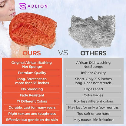 Adeton african net sponge, exfoliating