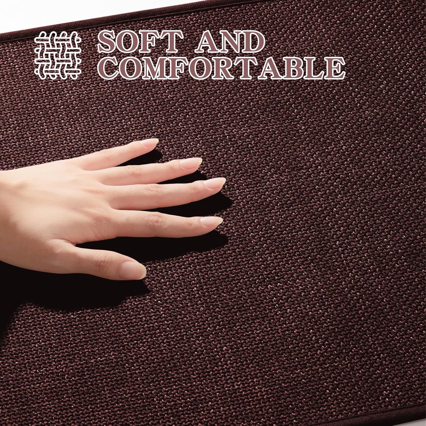 chakme Bathroom Rugs Mat 59x24, Ultra Thin Non Slip Bath Mat Large Quick Dry Absorbent Bath Mat for Bathroom Floor, (Dark Purple, 59"x24")