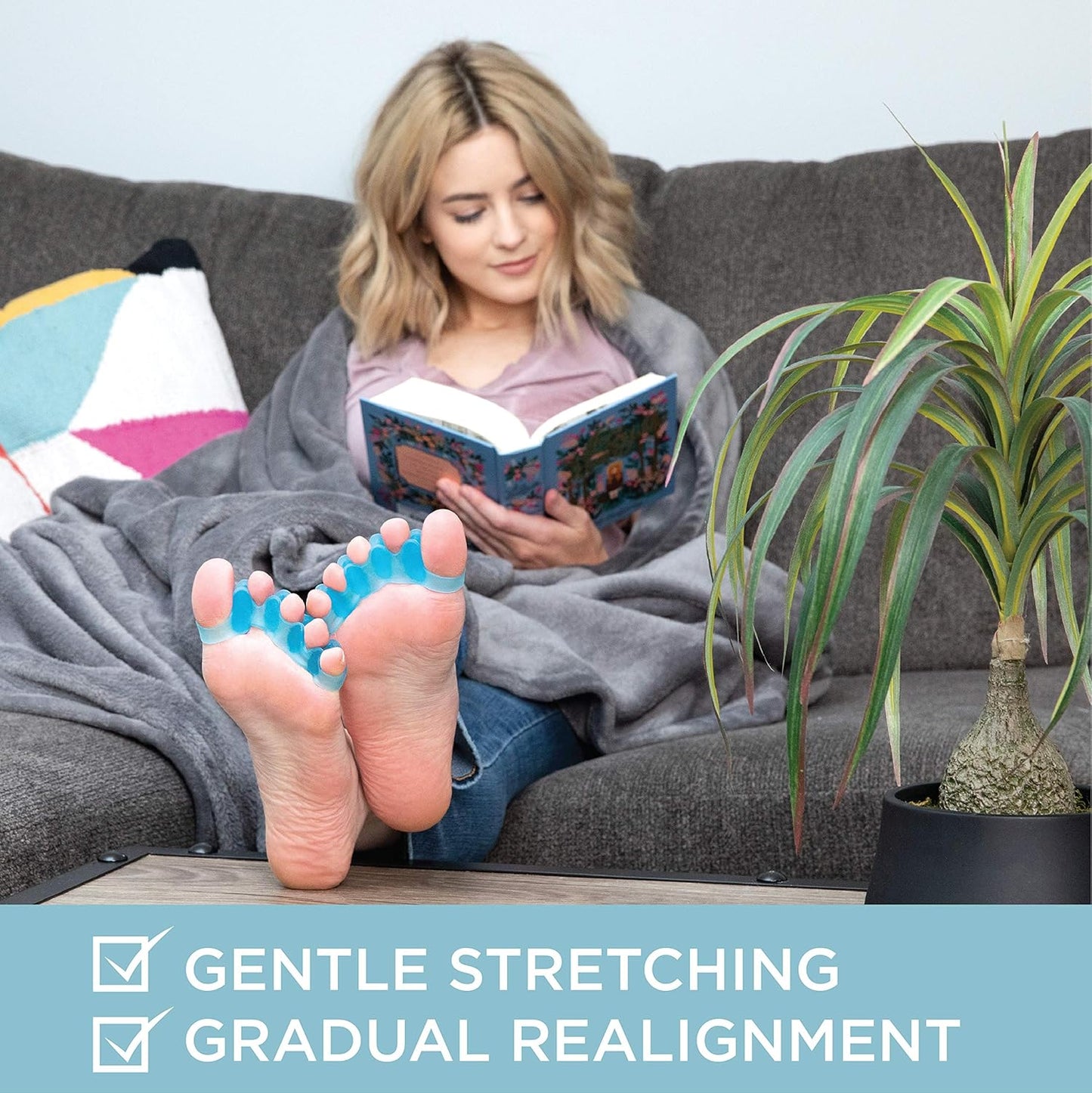 Mind Bodhi Toe Separators/Toe Spacers - For Men and Women - Correcting Bunions and Restoring Toes to Their Original Shape - Regular Size – Clear