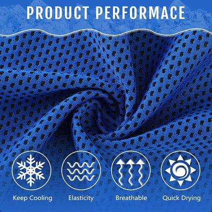 Hosuly 30 Pack Cooling Towels, 40"x12" Ice Breathable Soft Chilly Sweat Rag Microfiber Workout Rags for Gym Cooling Towels for Neck and Face for Yoga Golf Sport Running