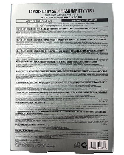 Lapcos daily sheet mask variety