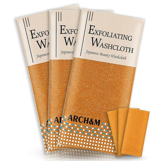Arch&m exfoliating washcloth exfoliating body