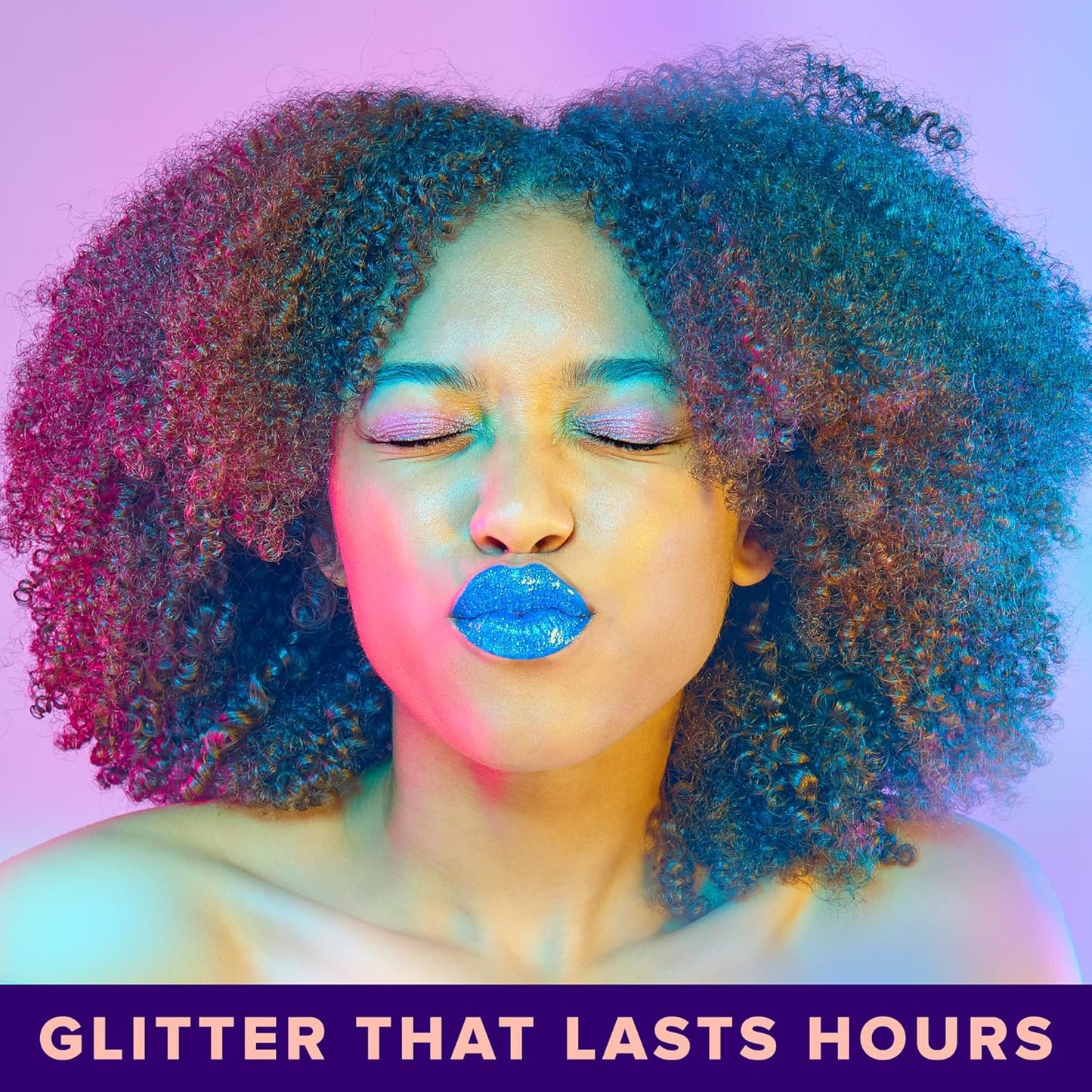 UNICORN SNOT Quiet Riot™ Plastic-Free Glitter Lip Duo | 2-in-1 Set w/Matte Lipstick & Sparkly Glitter Lip Gloss | Halloween Costume Makeup | 0.15oz Purple Lipstick & 0.16oz Gloss (Astro)