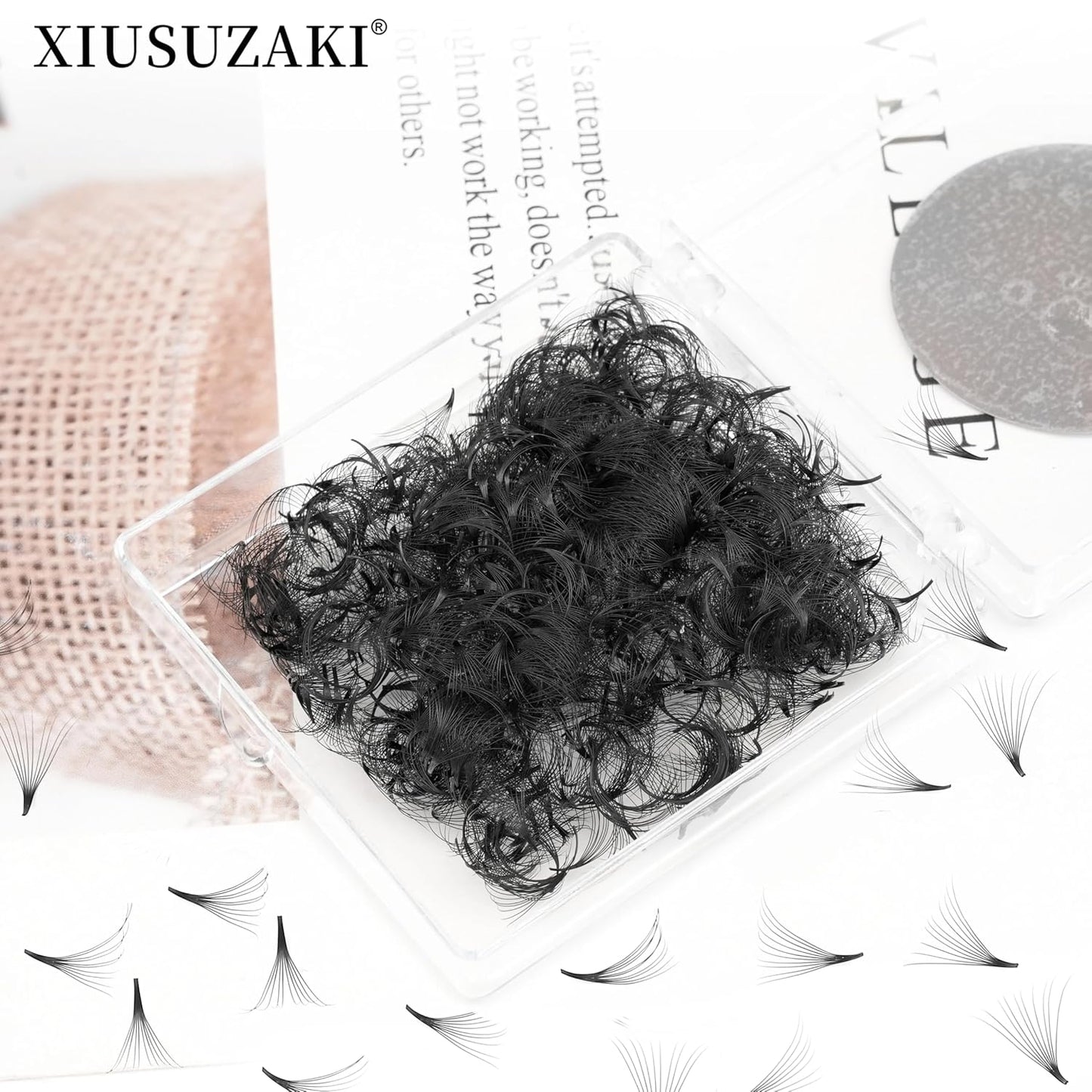 Premade Fans Eyelash Extensions 600 Fans 12D Volume Lash Extensions 0.03 Thickness Eyelash Extension D Curl Premade Lash Fans Mix 8-15mm Fluffy Soft Handmade Loose Fan(600Fans-12D-0.03-D,8-15mm)
