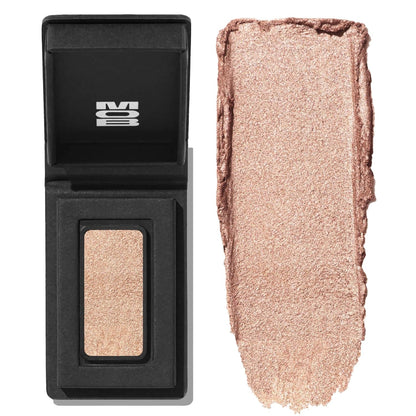 MOB Beauty Cream Clay Eyeshadow M161 – Sandy Taupe Shimmer | Skincare-Infused, Vegan, Blendable Cream-to-Velvet Finish, Buildable Pigment, Clean Eyeshadow in Sustainable, Biodegradable Compact