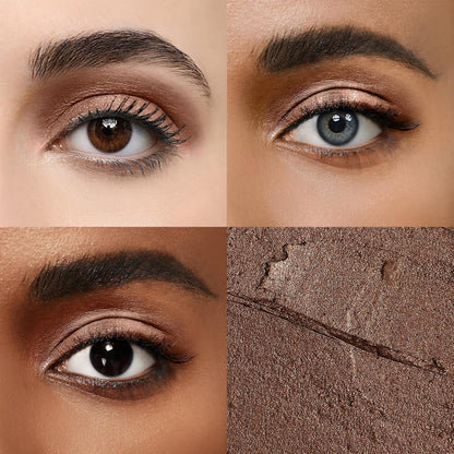 Longwear Cream Eye Shadow Sticks(16 Mocha Shimmer), Smudge-Proof, Waterproof Eyeshadow,Silky Formula Glitter With Makeup Brush,Brown Eyeshadow Stick