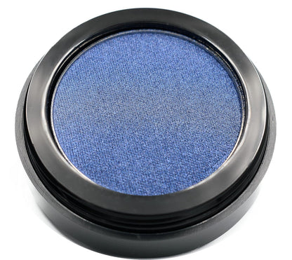 Atlantic Navy Denim Royal Blue Sparkling Pressed Powder Single Vegan Eyeshadow; Talc, Paraben & Cruelty Free