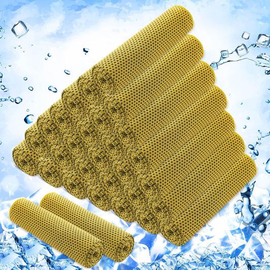 Hosuly 30 Pack Cooling Towels, 40"x12" Ice Breathable Soft Chilly Sweat Rag Microfiber Workout Rags for Gym Cooling Towels for Neck and Face for Yoga Golf Sport Running