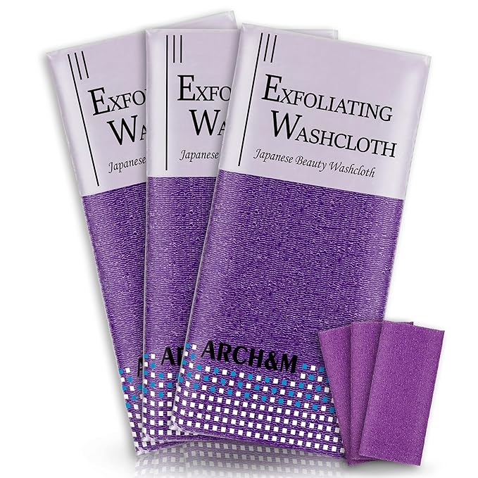 Arch&m exfoliating washcloth exfoliating body