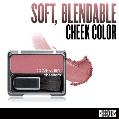 COVERGIRL - Cheekers Blush, Soft, blendable, lightweight formula, easy & natural look, 100% Cruelty-Free