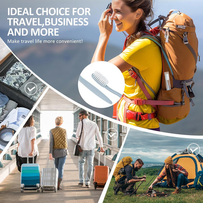 40-Pack Individually Wrapped Toothbrushes with Tongue Scraper | Bulk Soft Bristle Toothbrush Set for Adults, Travel-Friendly Disposable Toothbrushes for Hotels, Dental Offices(Multi-Colored)