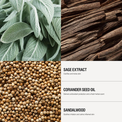 Grown Alchemist Shaving Gel, Sandalwood & Sage. Hydrating Botanicals, Close, Smooth Shave (75ml)