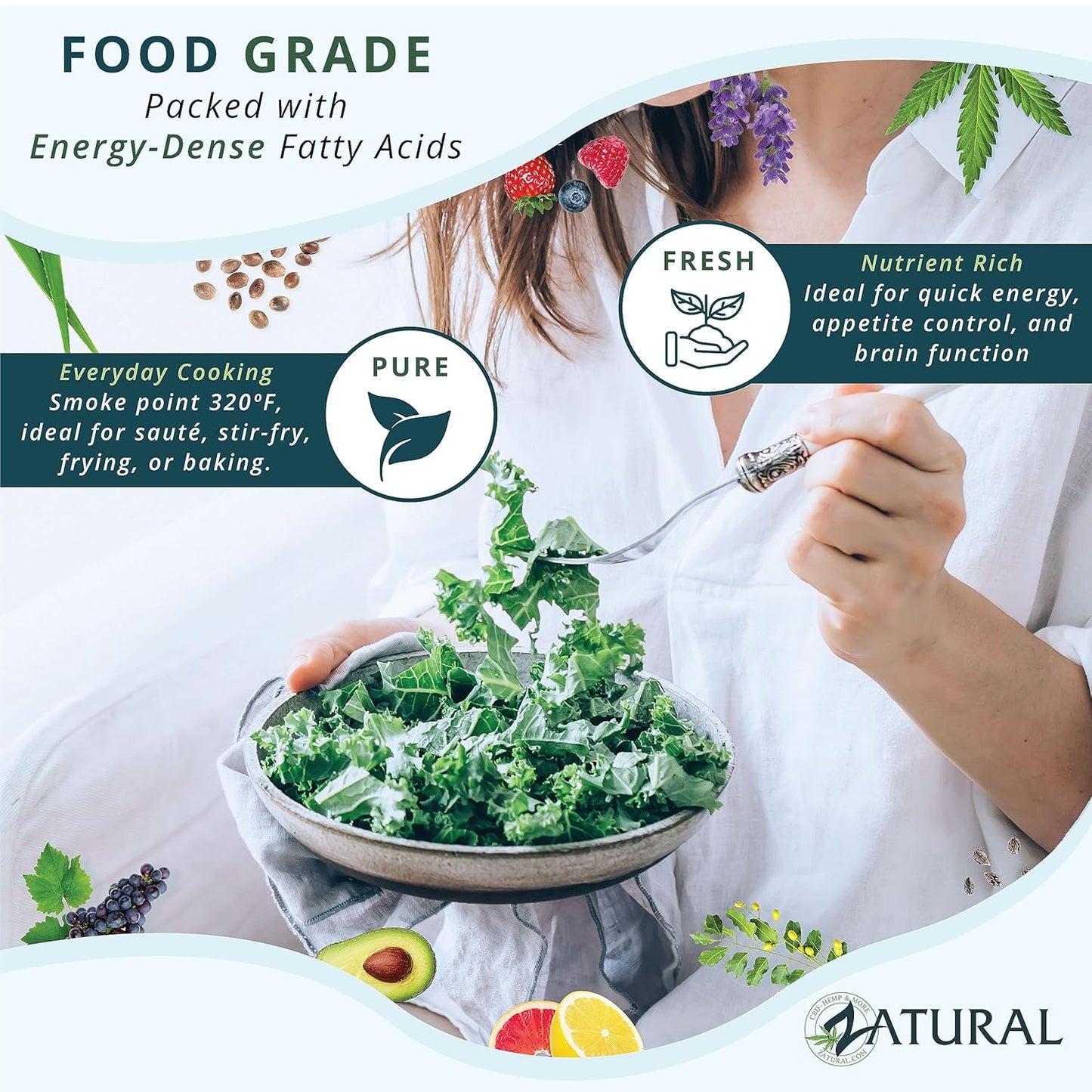 Pure MCT Oil, Carrier Oil, Massage Oil, Hydrating Oil, Hair Oil, Food and Therapeutic Grade, 8 Oz