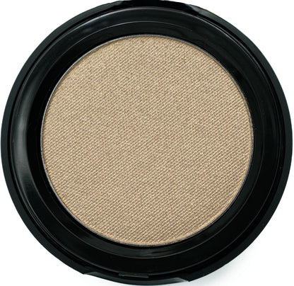 Prosecco White Wine Pale Gold Shimmering Metallic Pressed Powder Single Vegan Eyeshadow; Talc, Paraben & Cruelty Free