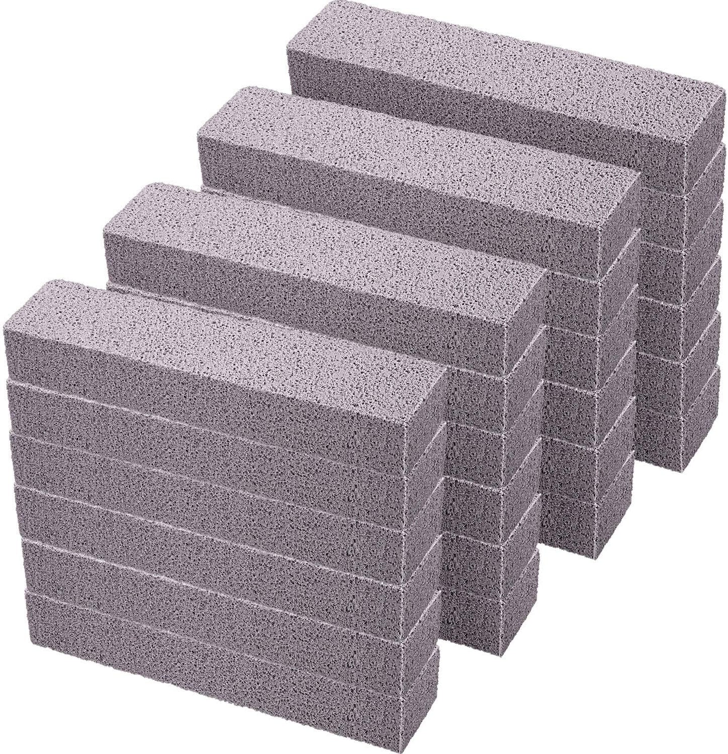 Chinco 24 Packs Pumice Stick for Cheaning, Pumice Scouring Stone Pad Removing Stain Grime Without Leaving Scratches for Kitchen Oven Stove Home Bathroom Toilet Pool House Cleaning Supplies