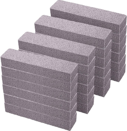 Chinco 24 Packs Pumice Stick for Cheaning, Pumice Scouring Stone Pad Removing Stain Grime Without Leaving Scratches for Kitchen Oven Stove Home Bathroom Toilet Pool House Cleaning Supplies