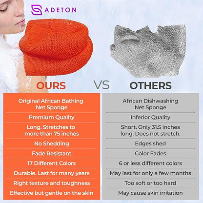 Adeton african net sponge, exfoliating