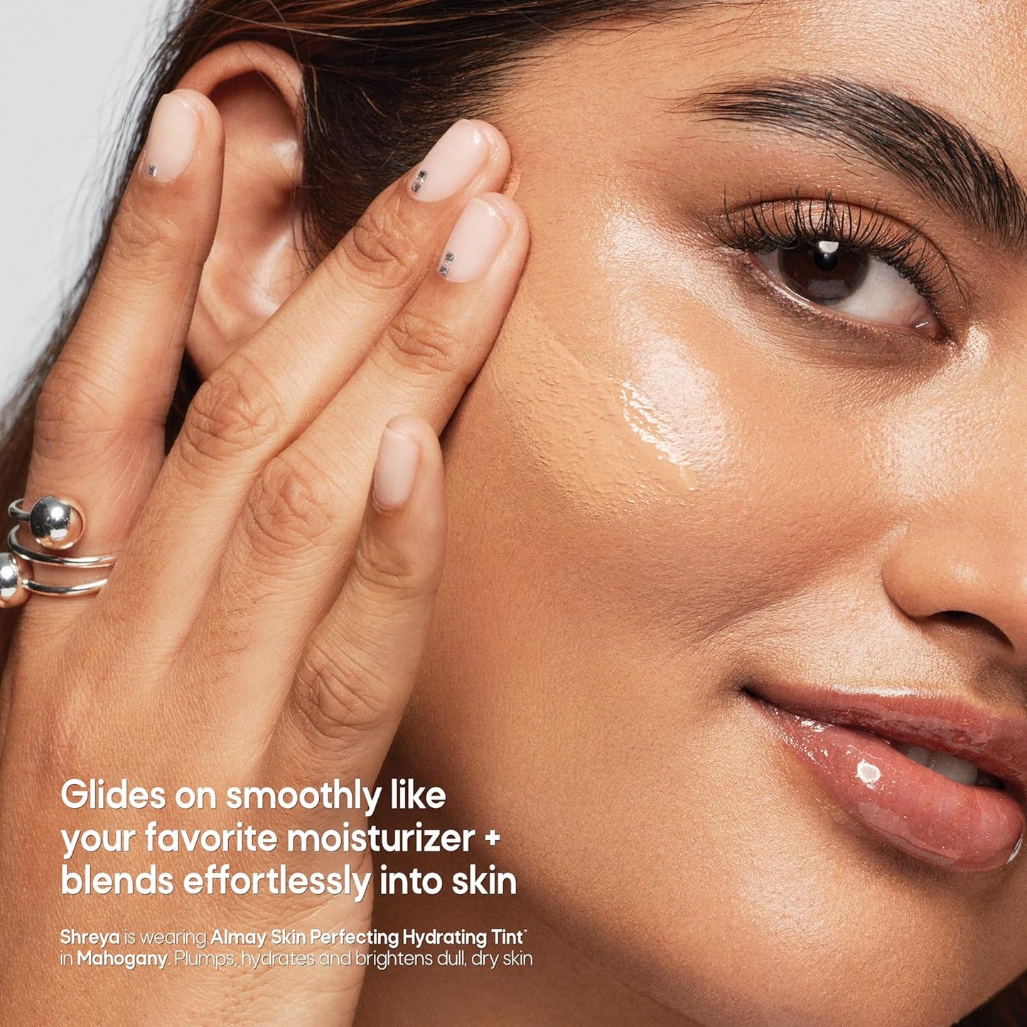 Almay Hydrating Liquid Foundation Tint, Lightweight with Light Coverage, Naturally Dewy Finish, Hypoallergenic, Dermatologist TestedFragrance Free, 170 Mocha, 0.94 fl oz.