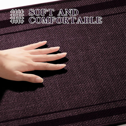 chakme Bathroom Rugs Mat 24x17, Ultra Thin Non Slip Bath Mat Small Quick Dry Absorbent Bath Mat for Bathroom Floor, (Dark Purple, 24"x17")