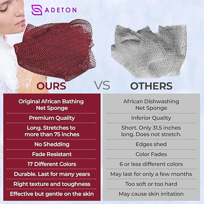 Adeton african net sponge, authentic,