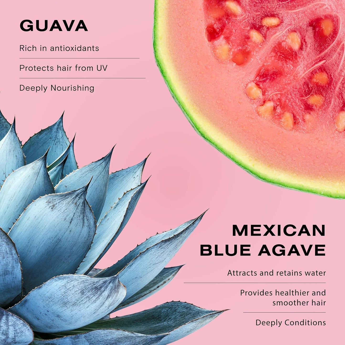 Ceremonia Guava Leave-In Conditioner Deep Hydration Repair Cream with Tamarind and Avocado, 6.7 Fl Oz | 200 mL