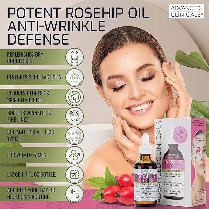 Advanced clinicals rosehip oil facial