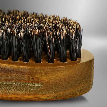 Beard Brush | Firm Boar Bristles | First-Cut Boar Hair Bristles | The Ideal Gift For Men (Green Sandalwood)