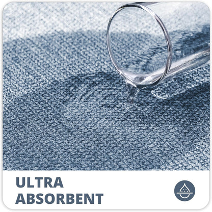 Bath Mat,Ultra Thin Bathroom Rugs,Rubber Bath Mats for Bathroom,No Slip Bath Rugs,Quick Dry,Machine Washable,Low Pile,Absorbent,Shower Outside,Sink,Home Decor Accessories.Blue,1'8"x2'8"(20x32inch)