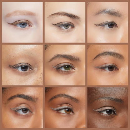 Waterproof Eyeliner - Smudge-Proof Liquid Eyeliner Pen with Precision Tip for Smooth, Long-Lasting Application - Vegan, Hypoallergenic & Gluten-Free Eye Liner - 2mL Shimmer Gold Brown