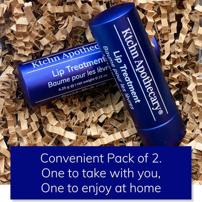 100% Natural Ultra-Hydrating Lip Balm & Conditioner-in-1 | Hydrate & Soften Dry/Chapped Lips | Silky Smooth, Never Waxy | Men & Women | Pack of 2