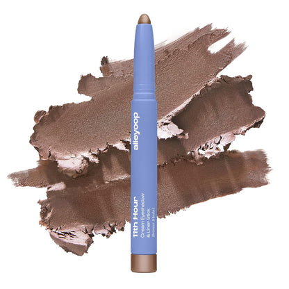 ALLEYOOP 11th Hour Cream Eye Shadow Sticks - Bronze Medal (Shimmer) - Award-winning Eyeshadow Stick - Smudge-Proof and Crease Proof for Over 11 Hours - Easy-To-Apply and Compact for Travel, 0.05 Oz