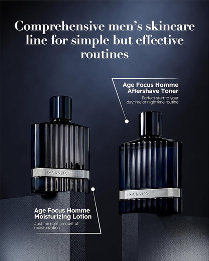 ISA KNOX Age Focus Homme (Premium Skincare Gift Set, 12.2fl oz) - Even Skin Tone & Wrinkle Care. Toner and Lightweight Moisturizer Set , Niacinamide, Adenosine | Korean Skincare,