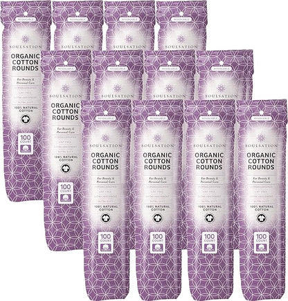 Organic cotton rounds, bulk 1200