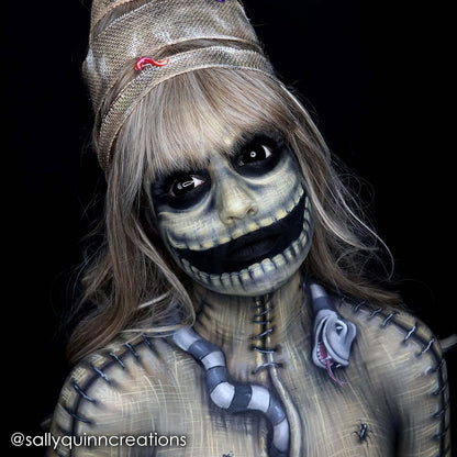 Mehron Makeup StarBlend Cake Makeup | Wet/Dry Pressed Powder Face | Powder Foundation | Black Body and Face Paint 2 oz (56g)