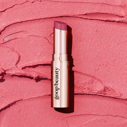 goop Beauty Tinted Lip Balm - Moisturizing, Soothing, Hydrating Lip Balm for Chapped, Cracked & Dry Lips, Nude-Pink Color, 0.16 oz