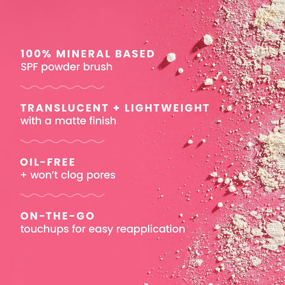 Hawaiian Tropic Mineral Powder Sunscreen Brush SPF 30 | Beach Essentials, Zinc Oxide Mineral Sunscreen Powder SPF, Face Sunblock Travel Size, Brush On Sun Screen Protector for Face and Body, 0.15oz