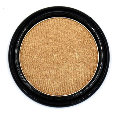 Goddess Glow Nude Gold Beige Glam Baked Shimmer Pressed Powder Single Vegan Eyeshadow; Talc, Paraben & Cruelty Free