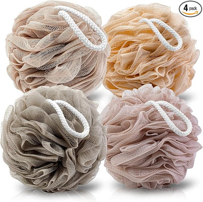 Loofah sponge 4 pack, bath