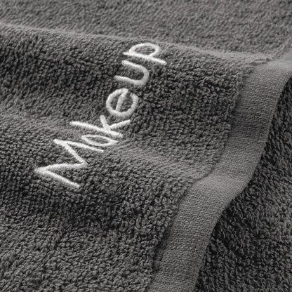 Arkwright Makeup Towels - Pack of 6 - Soft & Gentle Cotton Washcloth Face Make Up Remover, Reusuable Eraser Cloth Essentials for Hosts & Artists, 13 x 13 in, Grey