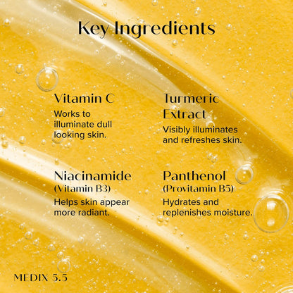 MEDIX Vitamin C Body Wash + Vitamin C Body Lotion & Face Moisturizer 2PC Skin Care Set | Anti Aging Lotion + Body Cleanser Skincare Set For Women, Men, & Smoother Looking Skin, 2-Pack