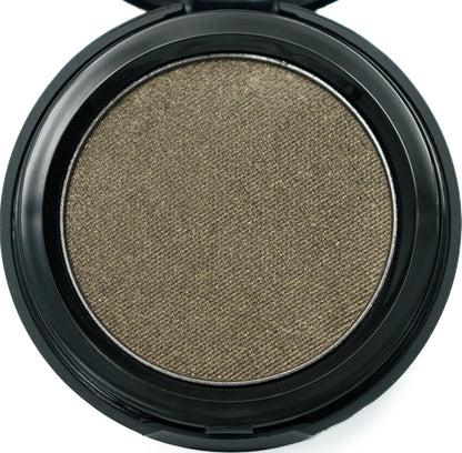Enchanted Dark Gold Metallic Shimmering Pressed Powder Single Vegan Eyeshadow; Talc, Paraben & Cruelty Free