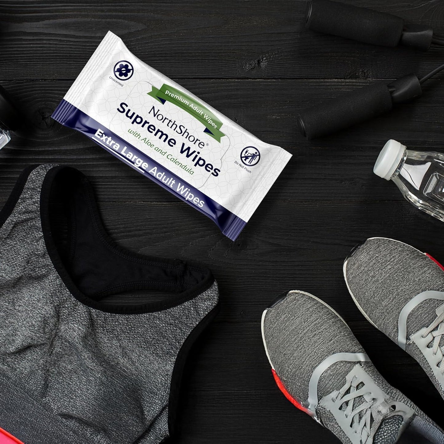 NorthShore Supreme Heavy-Duty Quilted Wipes, X-Large, Case/300 (6/50s)