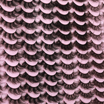 48 Pairs Mink Lashes Thick Eyelashes 8 Styles Mixed Dramatic Long Faux Mink Eye lashes Pack 10D Wholesale Luxury Soft Fake Eyelashes