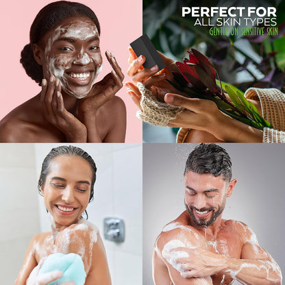 Aspen Kay Naturals Dead Sea Mud and Charcoal Soap Bar. With Organic Shea Butter & Pure Essential Oils. Charcoal Face Wash for Men, Women & Teens. (2 pack)