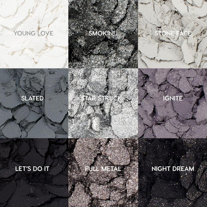 ColourPop Blowin' Smoke Eyeshadow Palette - Silver & Smokey Eye Eyeshadow Palette with Metallic & Matte Finishes - High-Pigment Eye Makeup with Long-Wearing Formula (0.3 oz)