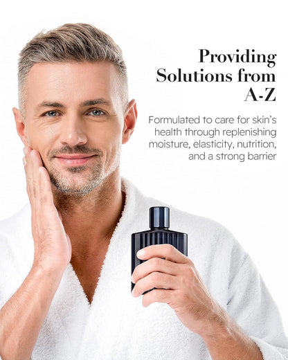 ISA KNOX Age Focus Homme (Premium Skincare Gift Set, 12.2fl oz) - Even Skin Tone & Wrinkle Care. Toner and Lightweight Moisturizer Set , Niacinamide, Adenosine | Korean Skincare,